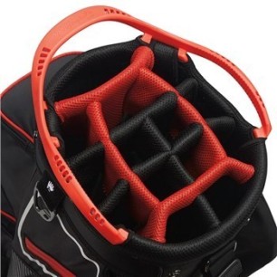 Sacca Golf TaylorMade TM20 Cart Bag 8.0 (White/Black/Red)