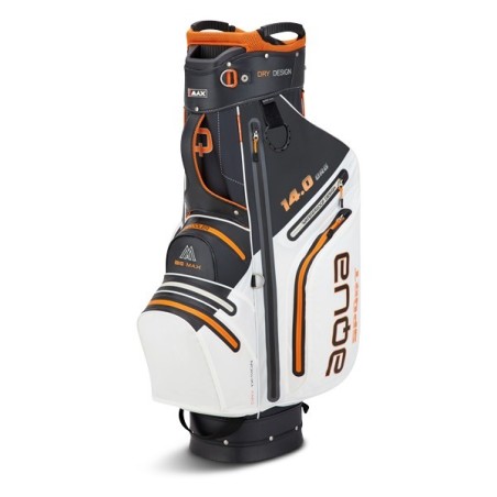 Sacca Golf Big Max Aqua Sport 3 WaterProof 14.0 ORG (White/Black/Orange)