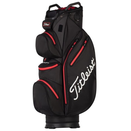 Sacca Golf Titleist Cart14 StaDry (Black/Red)