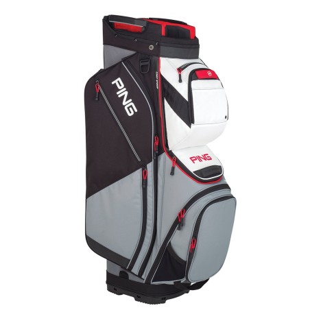Sacca Golf Ping Pioneer Cart Bag (Black/White/Grey)